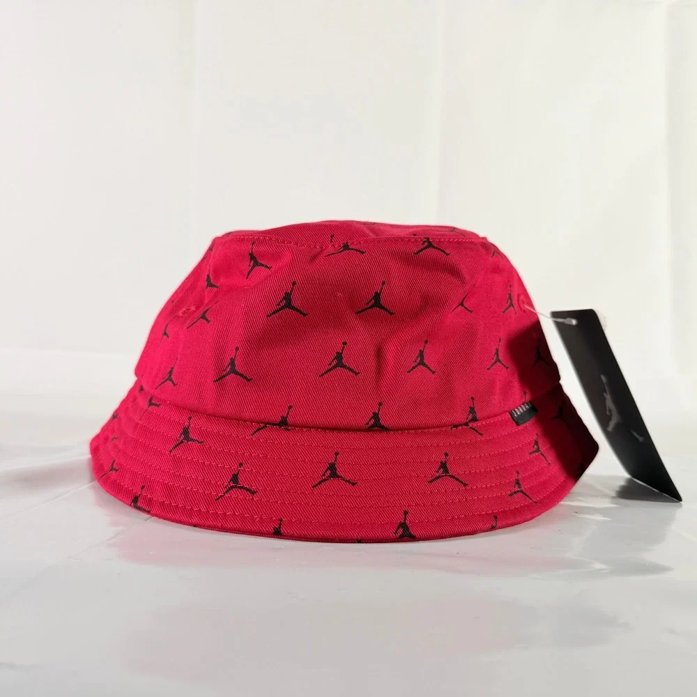 Jordan Boys Gym Red Allover Jumpman Bucket Hat Size 4-7 NWT‎